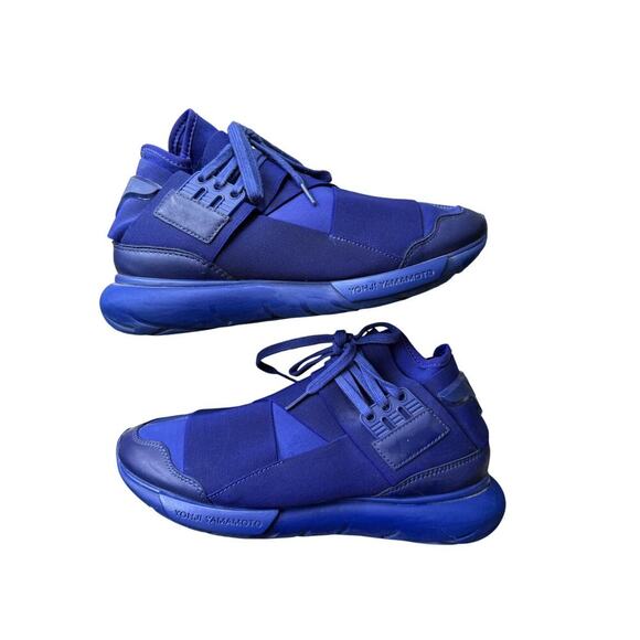 Adidas Y-3 Qasa High Dark Blue Purple Released January 2017 Rare size 7.5 - Picture 1 of 7